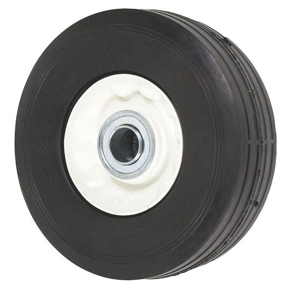 WHEEL-DECK, 6X2, RIBBED, STEEL-WHITE 5" x2" x5"